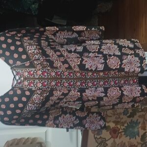 A Bohemian Floral Tunic Blouse By Chico's Size 2 Is A L